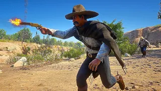 Del Lobo Gang vs Cuban Military | Red Dead Redemption 2 NPC Wars 117