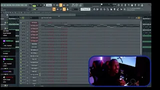 Lex Luger making of ‘Basement Freestyle’ by Travis Scott on Twitch