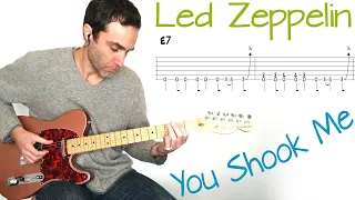 Led Zeppelin - You Shook Me - Guitar lesson / tutorial / cover with tab