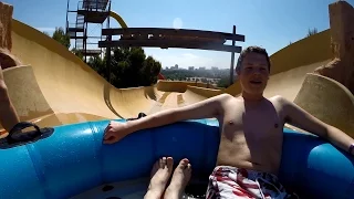 Western Park Magaluf - Mega Slide (Giant Rafting Ride) Onride POV