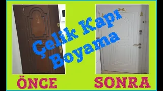 ÇELİK KAPI BOYAMA | DOOR PAINTING | ÇELİK KAPI NASIL YENİLENİR ? | EV YENİLEME | #kendinyap #dıy