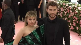 Miley Cyrus, Liam Hemsworth arrive at 2019 Met Gala Red carpet