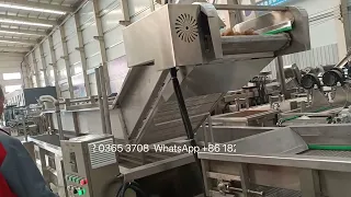 Garlic Processing Equipment Washing Blanching Air Drying Machine Air Bubble Vegetables Washer