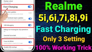 Realme 8i Fast Charging Setting | Realme 5i Slow Charging Problem | Realme 7i Fast Charging Setting