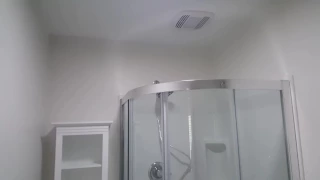 Curved corner shower Install