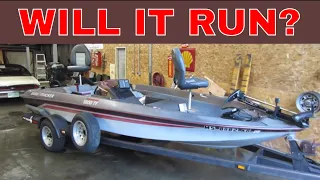 Bass Boat Sitting 10 Years, Lets See If The Engine is Good?
