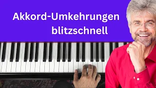 Einfacher Trick: wie du Akkord Umkehrungen blitzschnell am Klavier findest!