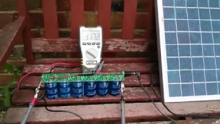 SuperCapacitors (500F x 6) and Solar Panel (15W)