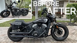 Indian Scout Bobber Top Accessories on Amazon 🏍️ Unboxing, Installation, Review, Washing & Ceramic