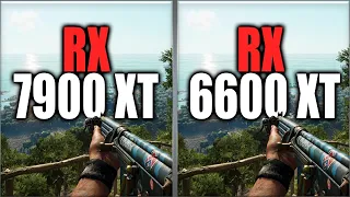 RX 7900 XT vs RX 6600 XT Benchmark Tests - Tested 20 Games