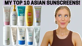 The Best Asian Sunscreens I've Ever Tried! Favorite Korean & Japanese Sunscreens