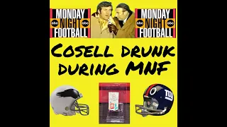 Howard Cosell Gets Drunk & Throws up on NFL Monday Night Football New York Giants Eagles 1970