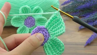 Woww!!!! Very easy, very sweet crochet motif flower motif making #crochet #knitting