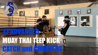 12 Advanced Muay Thai Teep Kick Catch and Counters