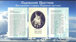 Саровский Цветник - Протоиерей Авраамий Некрасов. Как избавиться от грехов