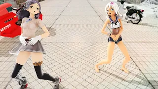 【MMD艦これ】黒潮さんとろーちゃんとで「プロトディスコ/Protodisco」