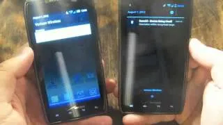 Droid Razr Maxx Gingerbread vs Ice Cream Sandwich