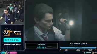 Resident Evil 2 (2019) by Hazeblade in 58:17 - GDQx 2019