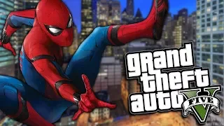 GTA 5 Mods - SPIDERMAN MOD w/ NEW ABILITIES (GTA 5 PC Mods Gameplay)