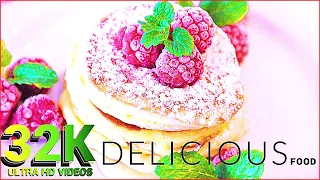 SO SATISFYING DESSERTS 32K ULTRA HD • Yummy And Delicious Food with Relaxing [Sailing] Music 16K TV