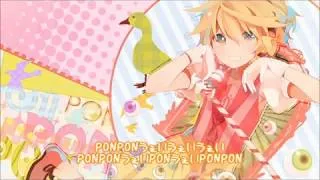 [ SAVE MIKU ] 【Len Kagamine Cover】PONPONPON Full ver.【English  Romaji  Translation】.mp4