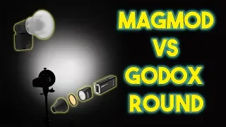Godox AD200 Round Head vs  Magmod with Fresnel Head - Flash Modifier Comparison