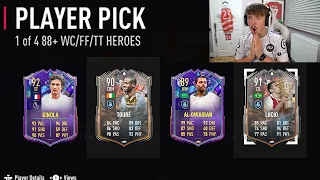 I opened 10x 1 of 4 88+ World Cup, FF or TT Hero Player Picks...