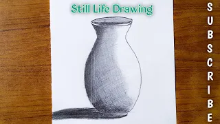 still Life Drawing | still life drawing with pot
