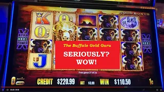 JACKPOT!! Thanks SECURITY! asked me to not record at front so moved & WON! Buffalo slot machines