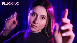 ASMR PLUCKING and pulling negative energy ✨1 hour of hand movements with mouth sounds. ASMR sleep