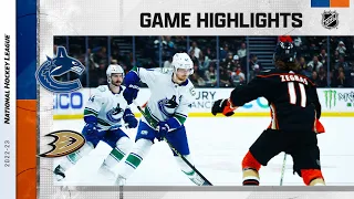 Canucks @ Ducks 3/19 | NHL Highlights 2023