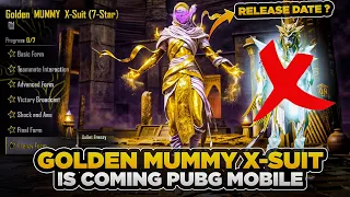 OMG 😱 Finally Golden Mummy X-Suit Is Coming | Release Date | Golden Pharaoh Vs Golden Mummy | Pubgm