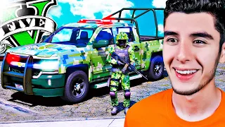 JUGANDO como MILITAR MEXICANO en GTA 5! (Mods) 👮🌵