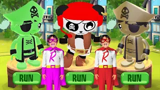 Tag with Ryan Ghost Pirate Ryan vs Pirate Combo Panda vs Cap'n Midas Ryan - All Characters Unlocked