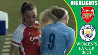 Arsenal vs Manchester City || HIGHLIGHTS || Women's FA Cup 2024