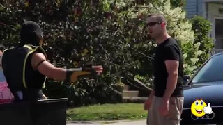 Mortal Kombat.  Trash can prank!