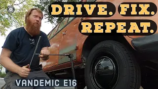 We have issues! Test Drives and fixes - VW Split Window Bus Restoration Vandemic E17