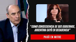 Guillermo Francos contra CFK: "Como consecuencia de sus gobiernos, Argentina cayó en decadencia"