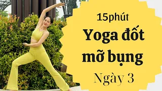 15 phút yoga đốt mỡ bụng (ngày 3)