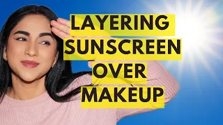 Should you put makeup on before or after sunscreen?🌞