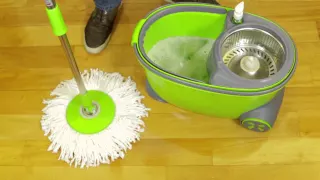 Spin Mop Tutorial And Review For Magic 360 Spin Easy Mop With Wheels