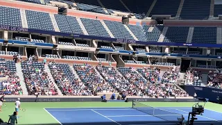 US Open 2023 Novak Djokovic practice.