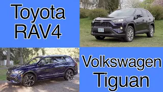 Toyota RAV4 VS Volkswagen Tiguan comparison