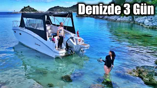 DENİZDE 3 GÜN - TEKNEDE YAŞAMAK | ARTIK SONSUZ ELEKTRİĞİMİZ VAR