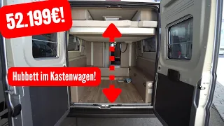 Nur 52.199 €! Mega KASTENWAGEN MIT HUBBETT: Wohnmobil Pössl Roadcruiser Evolution 2023 6,4m.