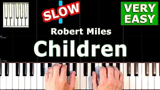 Robert Miles - Children - Piano Tutorial VERY EASY SLOW