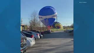 Video shows Bloomington hot air balloon collide with power lines