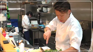 Gorgeous tiger pufferfish handling by a young chef. Japanese food ｜Blowfish