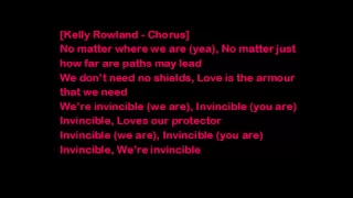 Tinie Tempah ft Kelly Rowland Invincible ( Lyrics on screen)