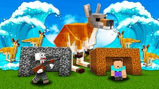 THỬ THÁCH THẢM HỌA SÓNG THẦN KANGAROO, KANGAROO VÀ SÓI TRONG MCPE | Thử Thách SlenderMan